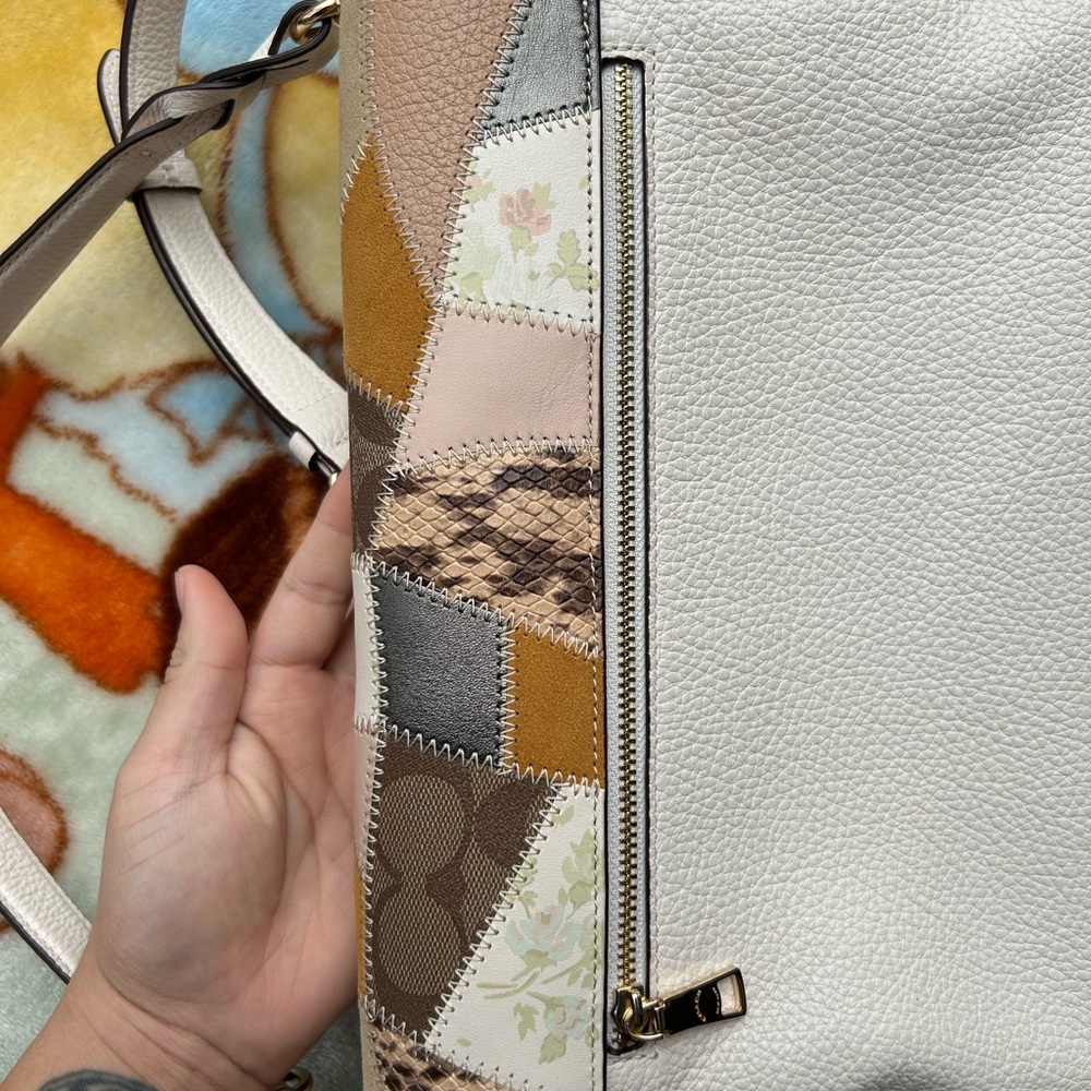 Coach Beige And Multicolor Patchwork Shoulder Bag - image 8